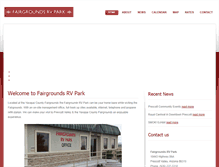 Tablet Screenshot of fairgroundsrvpark.com